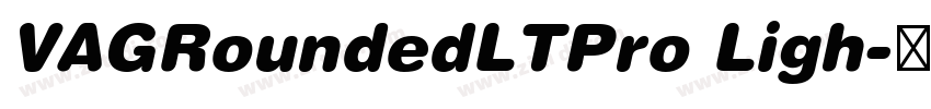 VAGRoundedLTPro Ligh字体转换
